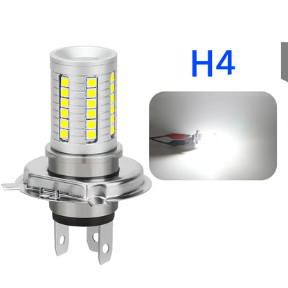 BA20D H6 P15D H4 HB2 9003 LED Bulb Motorcycle Headlight Bulbs Spotlights Hi Lo Foglight 12V White Super Bright Autobike Fog Lamp