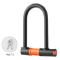 Bicycle U Lock Thickening Alloy Steel Security Bike Wheel Lock with 2 Keys Anti-theft Safety Cycling Lock MTB Road Bicycle Lock Lock CHINA