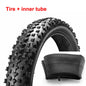 INNOVA bicycle ATV tyre snow tire beach bike 20x4.0 city fat bike tires 20er 60TPI ultralight 1128g wire bead large particle Black tire plus tube