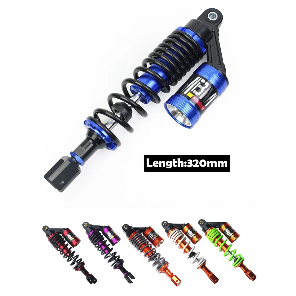Universal 325MM Motorcycle Rear Shock Absorber Suspension For Suzuki Honda Yamaha Kawasaki Scooter ATV Quad Dirt Pocket Bike
