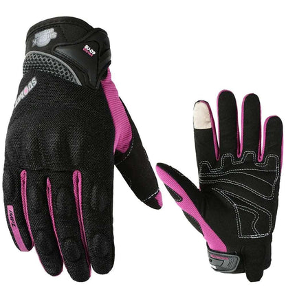 SUOMY Breathable Full Finger Racing Motorcycle Gloves Quality Stylishly Decorated Antiskid Wearable Gloves Size S-XXL Black