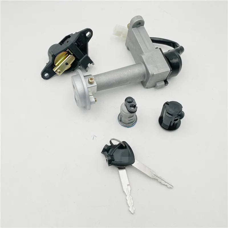 Genuine Motorcycle Ignition Switch Fuel Lock Set for Chinese Scooter Haojue Suzuki HJ125T-10E AQUILA 125 aquila 125 Aftermarket
