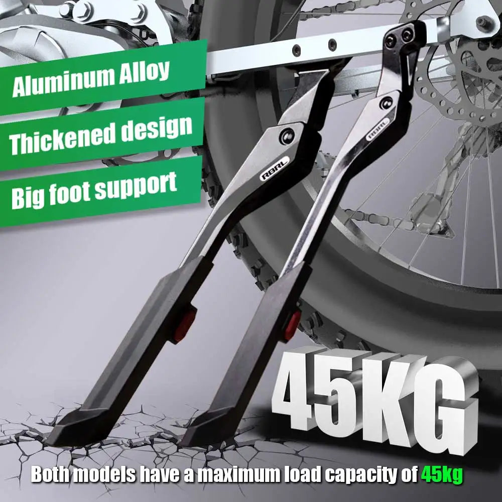 RBRL Adjustable Bicycle Kickstand - Aluminium Alloy for 24-29" Bikes