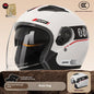 Electric Motorcycle Helmet Men'S Warm Winter Half Helmet Electric Scooter Man Women Four Season white China