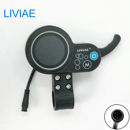 Electric Scooter Instrument Display 24V 36V 48V Dashboard Finger Throttle For Kugoo M4 SEALUP TF-100 NJ AOXIONG Jh-01 LCD Meter LIVIAE