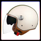 Motorcycle Helmet Handmade Leather Men Women Open Face Helmet Double Visor Jet Helmets TYPE J CHINA