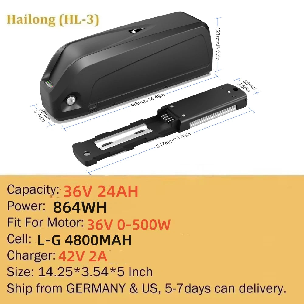 36V 25AH HL-3 4PINS