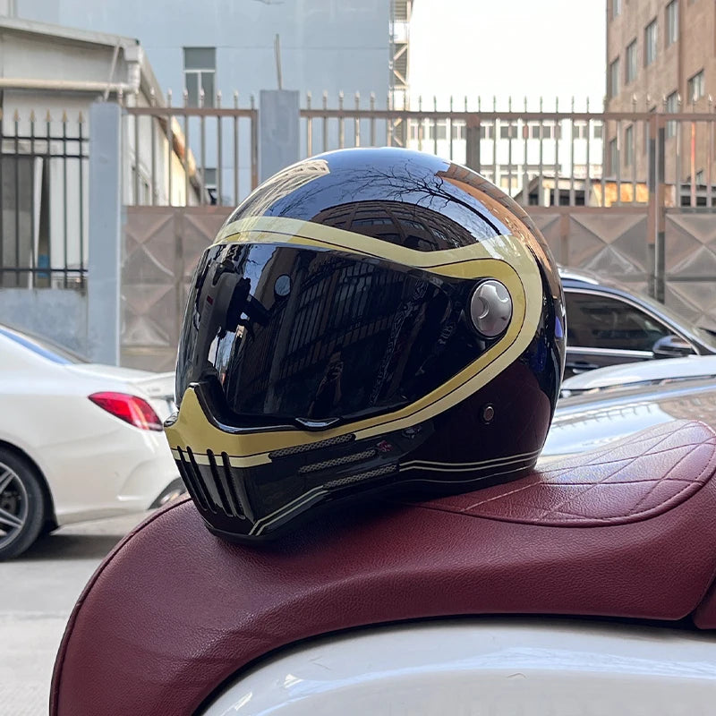 DOT Motorcross Motorcycle Vintage Helmet Moto Racing Ride Full Face Helmet