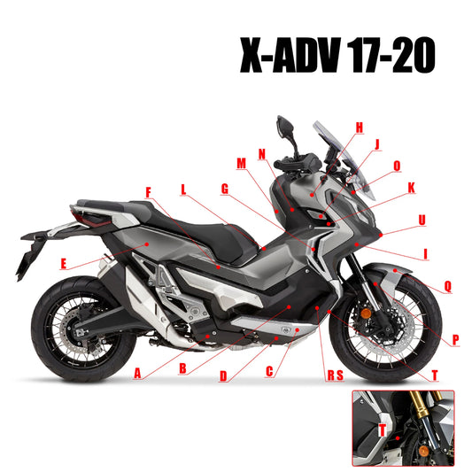 X-ADV XADV 750 Fairings Injection Panel Bodywork Frame Protector Kits For Honda X-ADV750 2017 2018 2020 Motorcycle Accessories