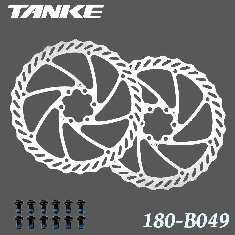 Bike Disc Brake Rotor Disc Brake 2 Piece with 12 Bolts for Road Bike MTB BMX Floating disc Stainless Steel 180-B049 2pc