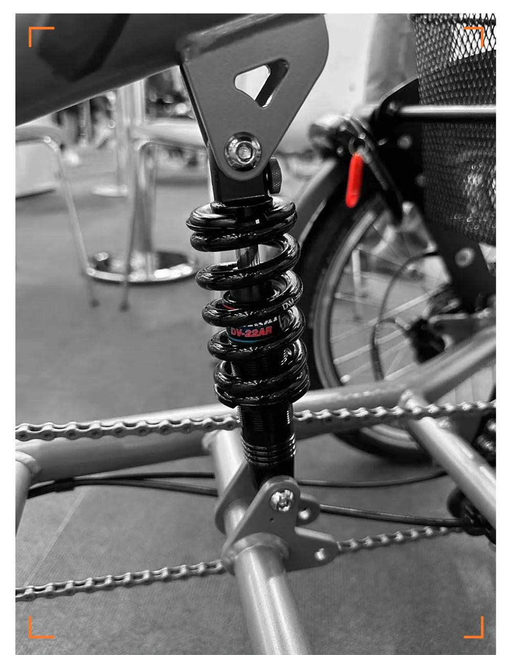 DNM DV22AR Spring Bike Shock Absorber Hydraulic with Damping Adjust 125/150/190/200MM For Mountain Bicycle Rear shock