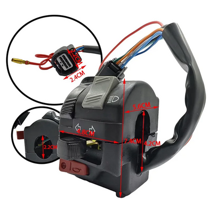 AR-Motorcycle Handlebar Control Headlight Switch Fog Light Horn Switch For Click 150 Running Light Switch