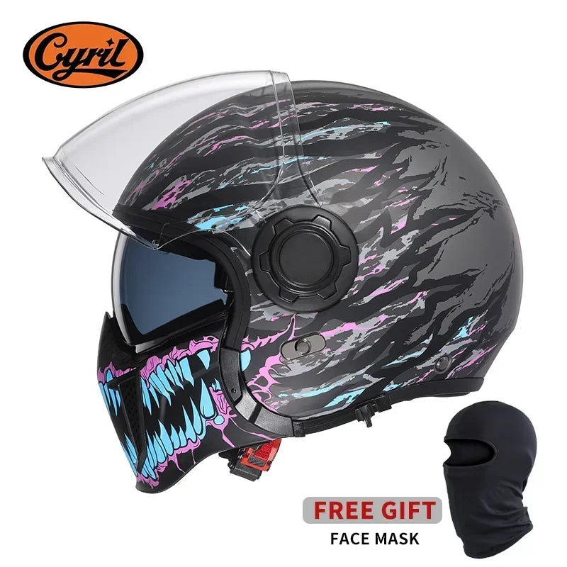 Modular Motorcycle Helmet Full Face Open Face Retro Helmets DOT ECE APPROVED