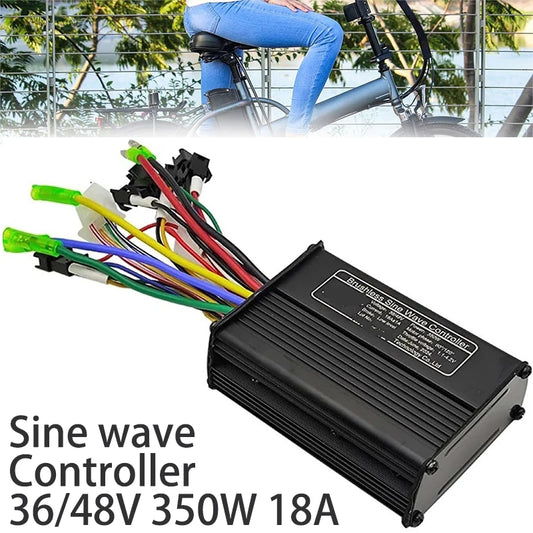 36V/48V 350W 18A Sine Wave Controller FOC Brushless Motor Driver 6 tubes Controller for Electric Bicycle Scooter Motorcycle