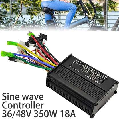 36V/48V 350W 18A Sine Wave Controller FOC Brushless Motor Driver 6 tubes Controller for Electric Bicycle Scooter Motorcycle