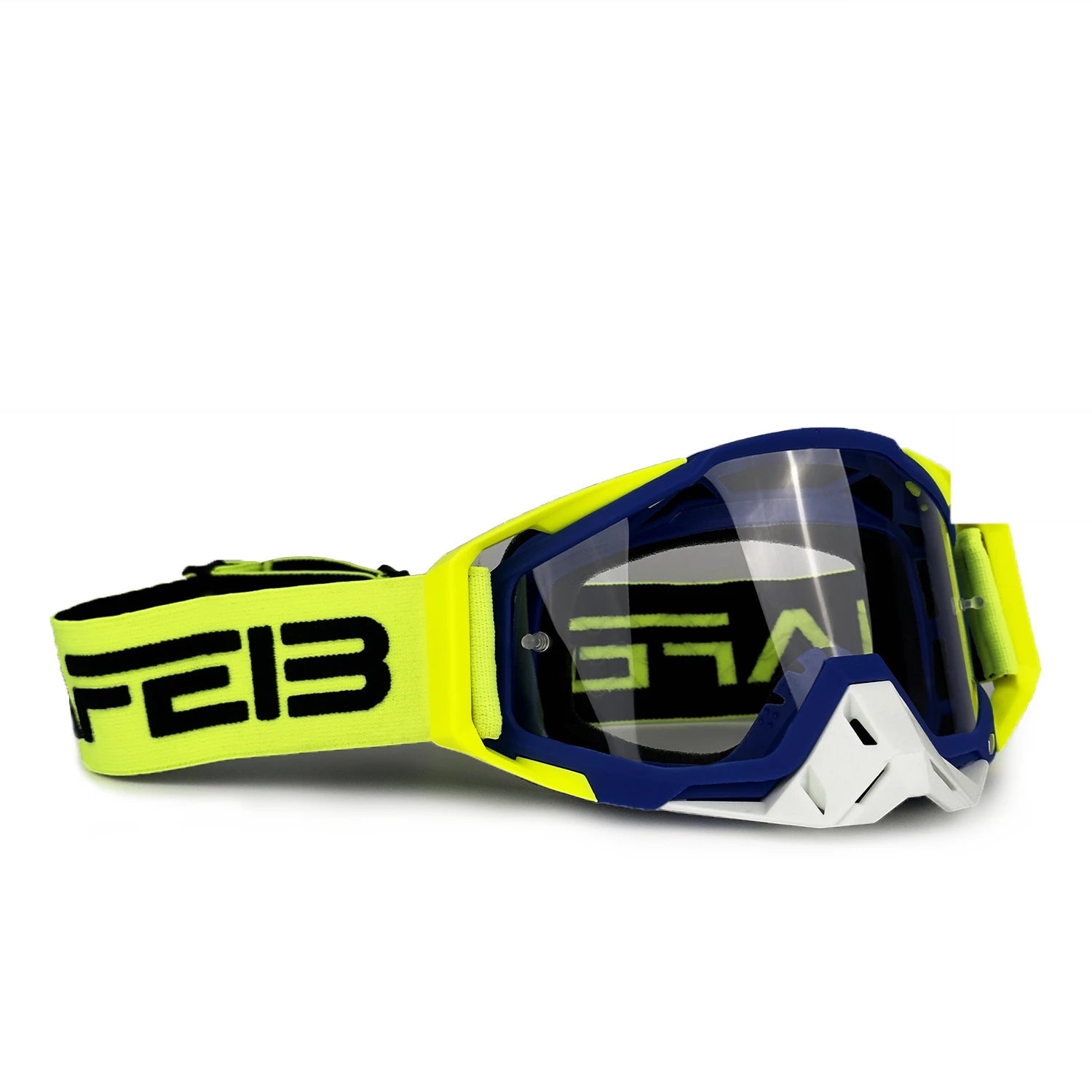 NAFEIB Motocross Glasses Motorcycle Sunglasses Man Windproof Protection Skiing Cycling Racing Off-Road Goggles Tear-off Film GEW-CLEAR