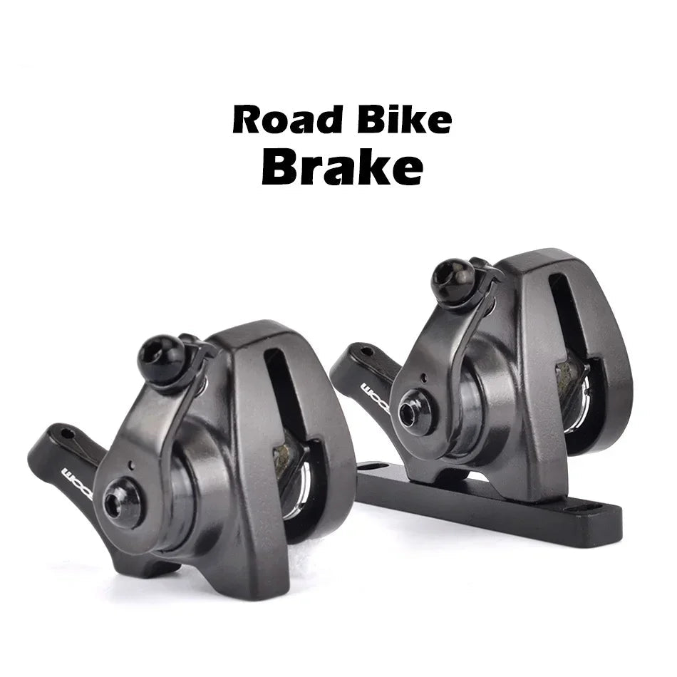 ZOOM DB580 Road Bike Line Pull Flat Mount Dual Piston Mechanie Disc Brake 140mm Disc Brake Caliper Ultralight Bike Accessories