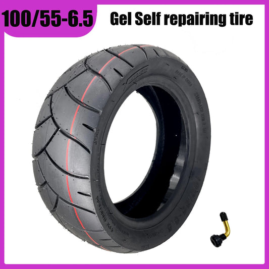 11 Inch 100/55-6.5 Jelly Gel Self-repairing Tire for Electric Scooter 90/65-6.5 100/65-6.5 Upgraded Anti Puncture Tubeless Tyre