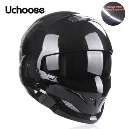 Scorpion Helmet Detachable Multi-purpose Combination Helmet Motorcycle Half Predator Helmet 5