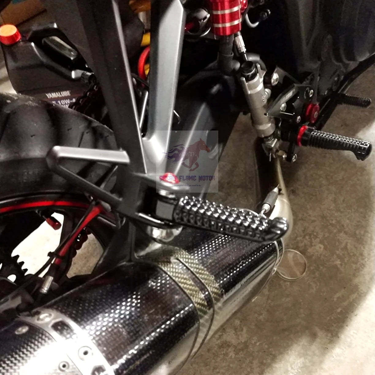 Rider Passenger Pedal Set Racing Front Footpeg Rear Footrest Motorcycles Parts For YAMAHA YZF-R1 R1M R1S R6 R1LE V-Max 1700 GP60