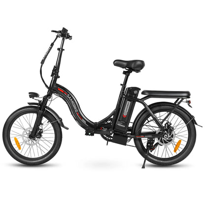 SAMEBIKE CY20 36V 12AH Folding Retro Electric Bike – 20” Alloy Frame, Dual Seat, 350W Motor
