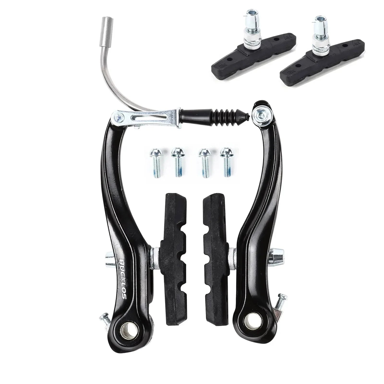BUCKLOS Bike V Brakes Set with Levers Front Rear Bicycle Caliper Brake Lever MTB Road Cycling V-Brake Set