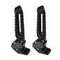 Motorcycle Replacement Foot Pegs Footrest Pedal for 150cc 125cc Pedal Footrests Motorbike Accessories Easy Installation Black