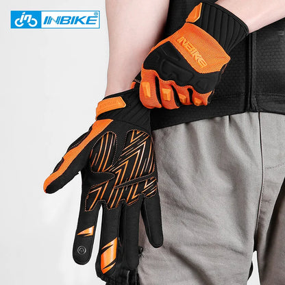 INBIKE Men's Cycling Gloves Touchscreen MTB Cycling Bicycle Riding Gloves for Men Bike Sports Gloevs Motorcycle MTB Accessories