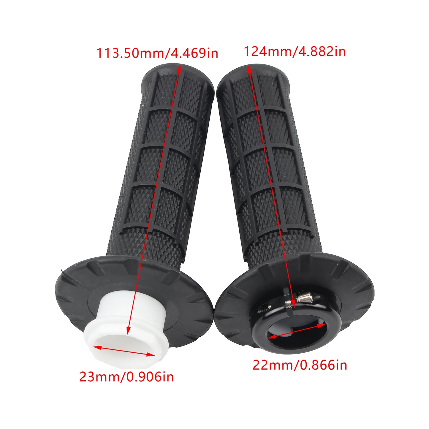 Motorcycle Universal Grips 7/8" 22mm Snap-on Cam Lock-on Handlebar Grips for KTM CRF SXF EXC Motocross Dirt Bike