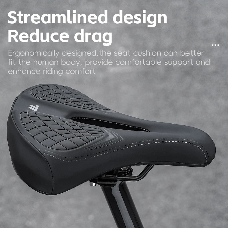 WEST BIKING Bicycle Saddle Comfortable Shockproof Bike Seats MTB Road Hollow Breathable Mountain Bike Saddle Cycling Cushion