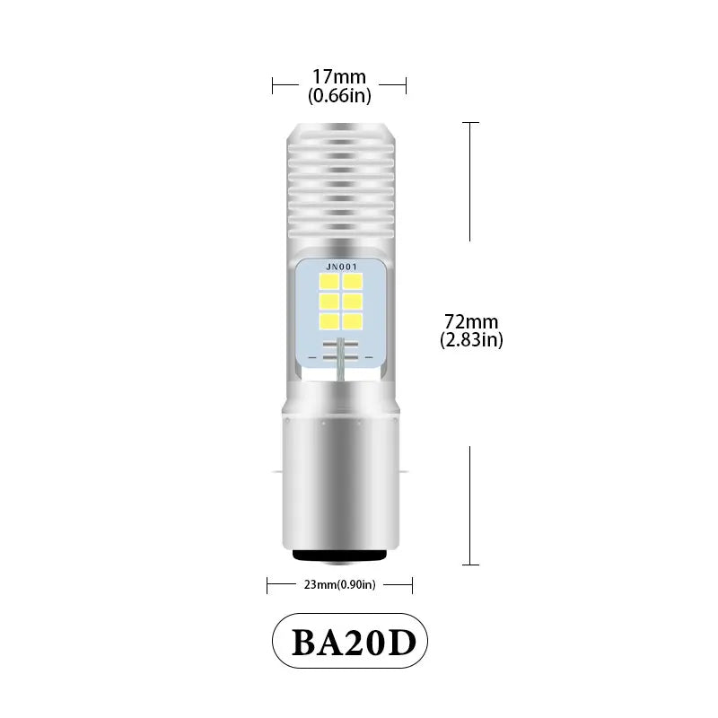 H4 Led Motorcycle Headlight BA20D H6 led light P15d Led bulb 2835 chips Canbus moto spotlight 6500k 12v Super Bright Hi/Low beam