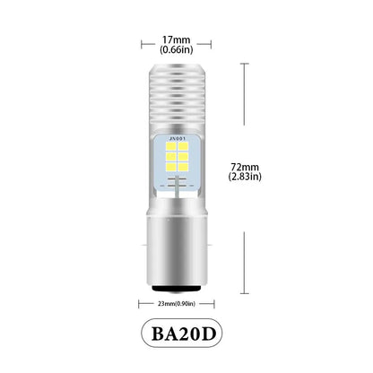 H4 Led Motorcycle Headlight BA20D H6 led light P15d Led bulb 2835 chips Canbus moto spotlight 6500k 12v Super Bright Hi/Low beam