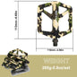 BUCKLOS Bicycle Pedal Nylon Mountain Bike Pedal Widen Road Bicycle Pedals Non-slip MTB Pedals for AM BMX Folding Bike CAMOUFLAGE