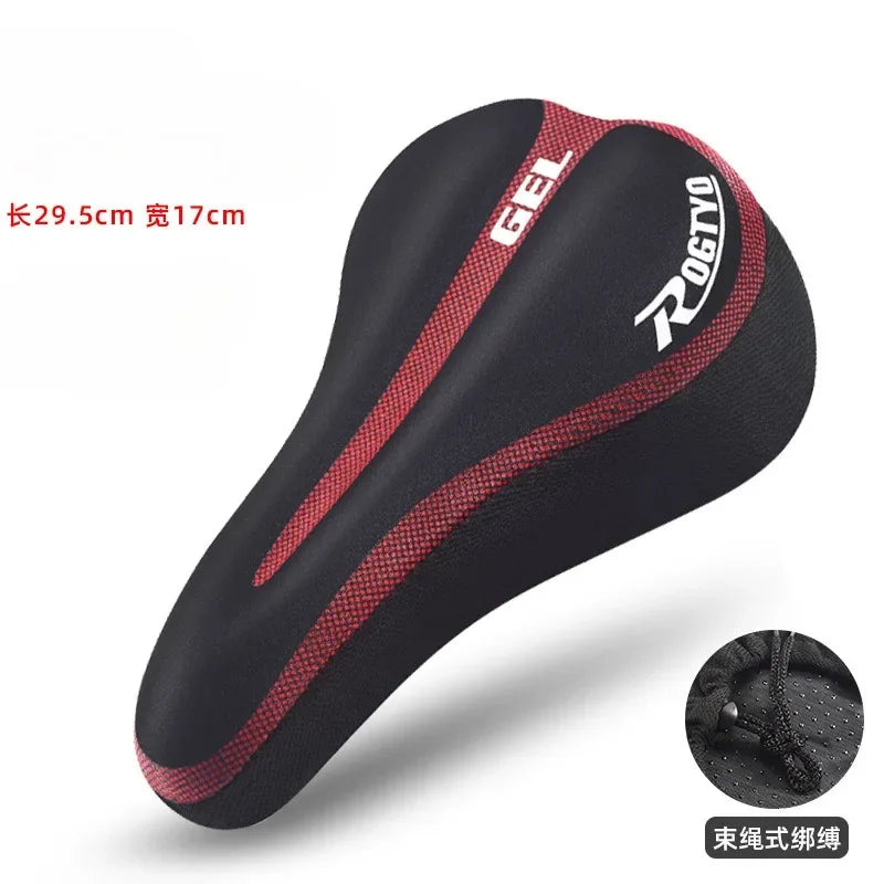 Silicone Bike Saddle Cover Soft Thickened Mountain Bike Bicycle Seat Cushion Cycling Gel Pad Cushion Cover Bicycle Accessories