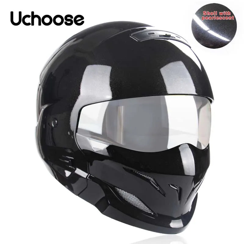 Scorpion Helmet Detachable Multi-purpose Combination Helmet Motorcycle Half Predator Helmet