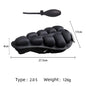 3D Air Bicycle Saddle Seat Cushion MTB Bike Big Butt PU Leather Gel Pad Seat Cover Shockproof Soft Bike Seat Bicycle Accessories Upgraded Black S