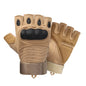 Motorcycle Gloves Men Tactical Hunting Shooting Knuckle Protection Sports Full Finger Cycling Bike Gloves Women Bicycle Coffee Half Finger
