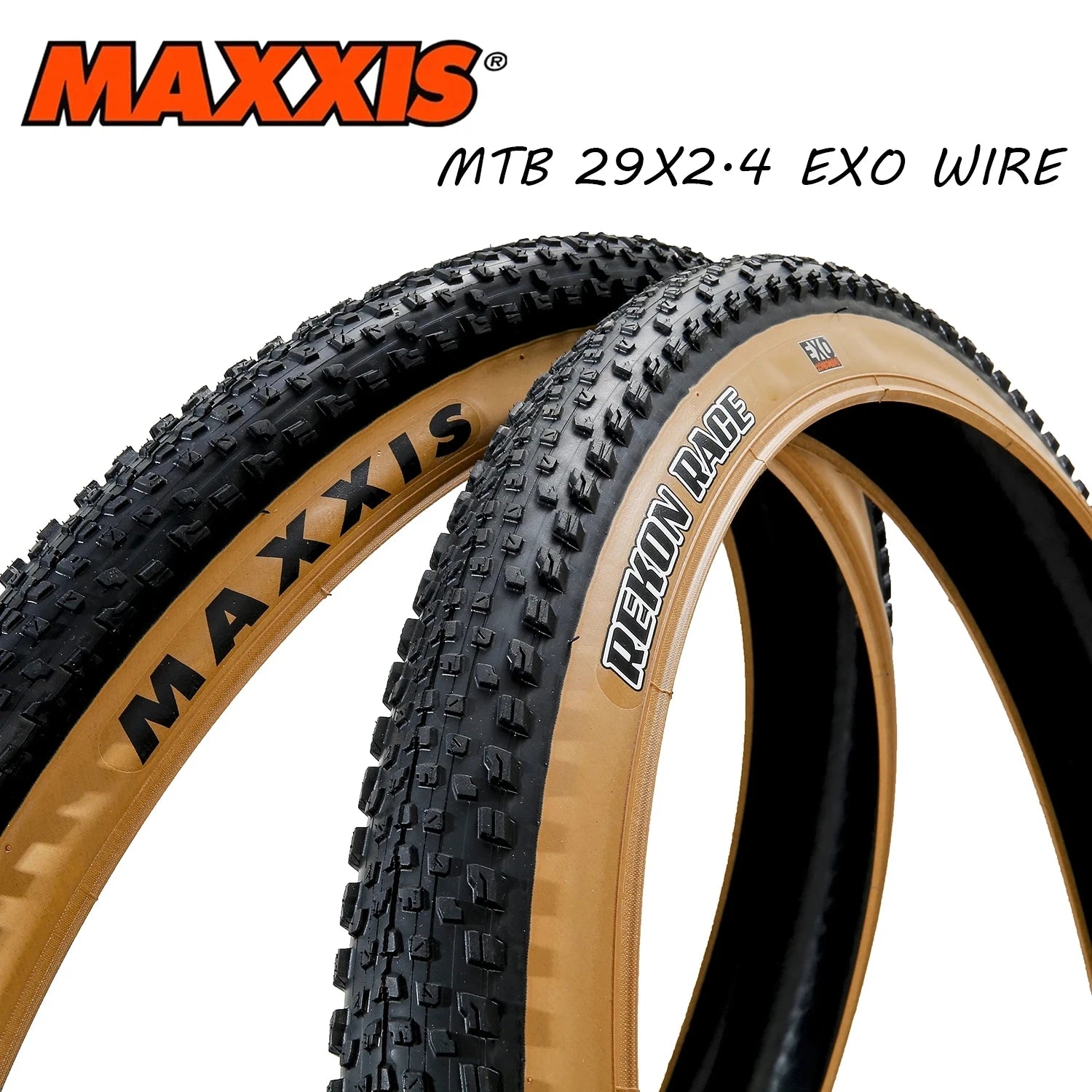 2PCS MAXXIS 29 MTB Bicycle Tire 27.5x2.25 29x2.25 REKON RACE EXO Tires Anti Puncture Tyre MAXXIS MTB Bike Off-road Downhill Tire 2PCS 29X 2.4 Y Wire China