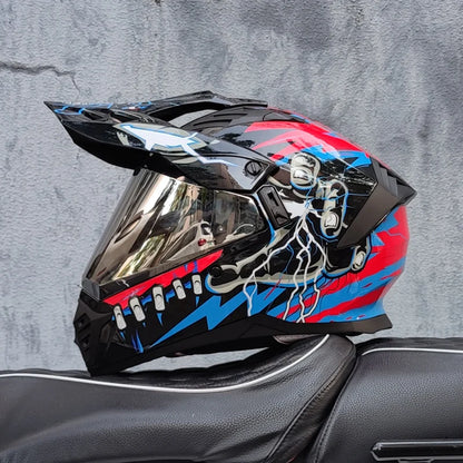 motorcycle helmet certified with brown lens, full face CASCO off-road motorcycle anti glare 11 China