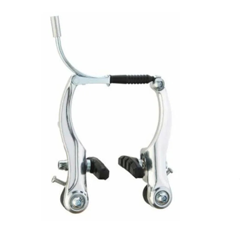 Aluminum Alloy Mountain Bike V Brake Front or Rear Bicycle Road Bike Brake Riding Accessories Silver