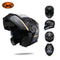 Motorcycle Helmet Dual Visor Modular Flip up Full Face Helmet for Adult Men and Women DOT Approved 12