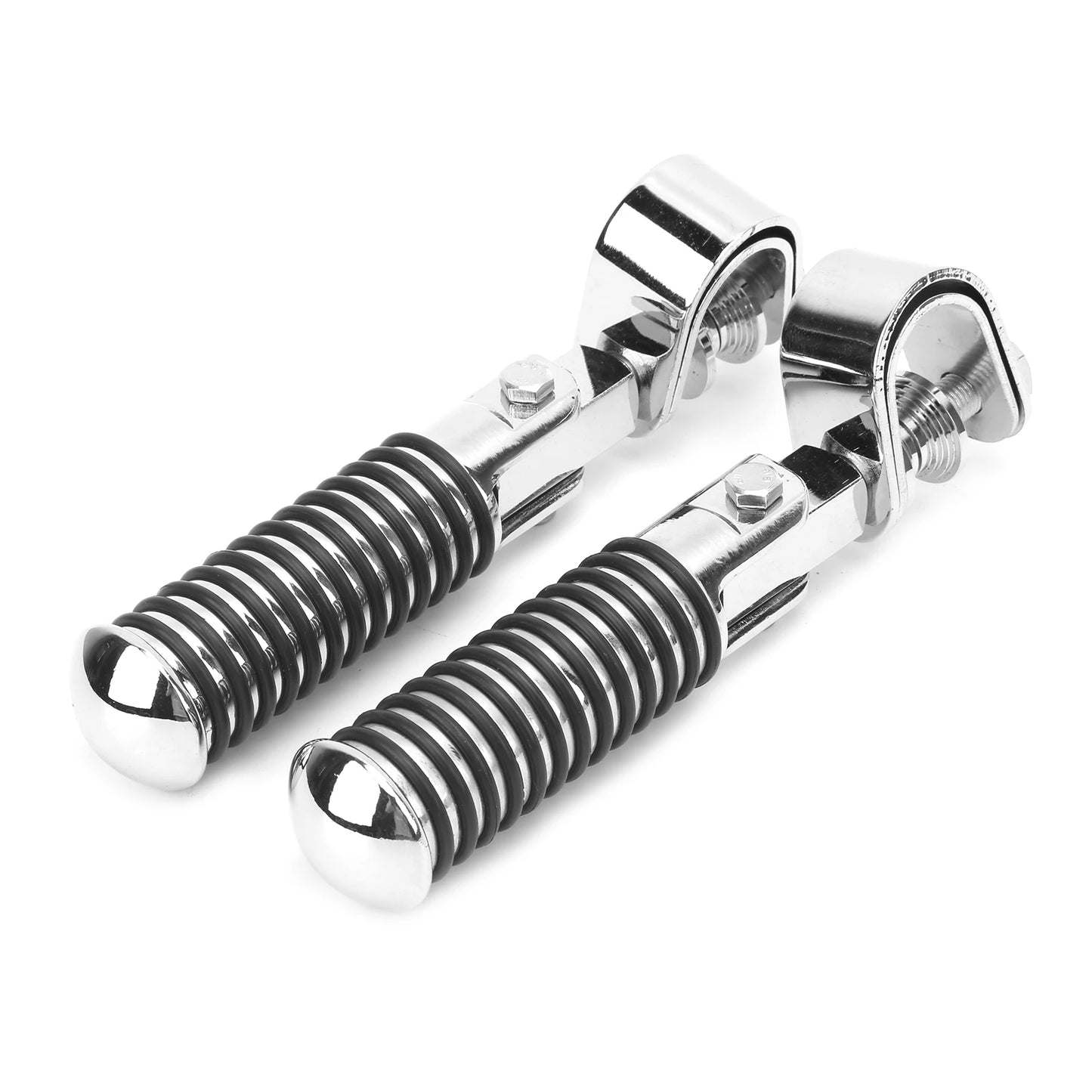 Engine Guard Footpegs - Motorcycle Foot Rest for 1in Engine Crash Bar
