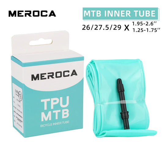 MEROCA Ultralight Mountain Bike Inner Tube TPU Material 26/27.5/29 Inch 45L Length Presta Valve Bicycle Inner Tube
