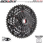 GOLDIX Black MTB Cassette 8/9/10/11/12 Speed 40/42/46/50T K7 Bicycle Freewheel Sprocket