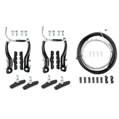 BUCKLOS Bike V Brakes Set with Levers Front Rear Bicycle Caliper Brake Lever MTB Road Cycling V-Brake Set