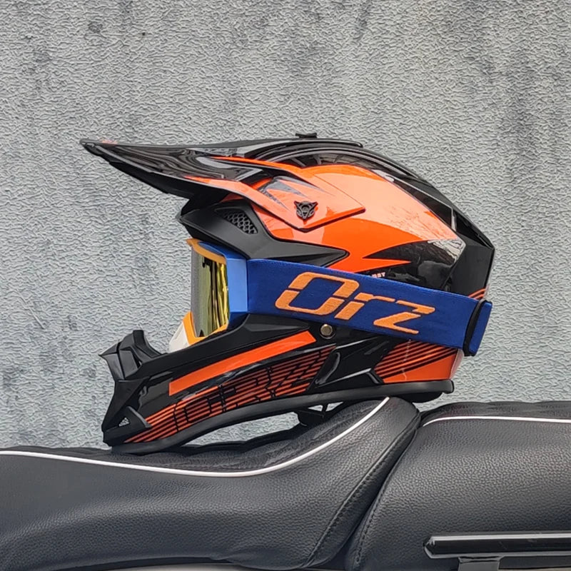 High Quality Motorcycle Off Road Racing Helmet ATV Forest DH Mountain Bike Full Helmet DOT Approved 17