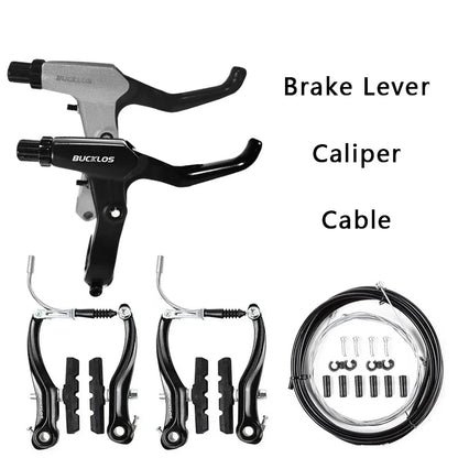 BUCKLOS Bike V Brakes Set with Levers Front Rear Bicycle Caliper Brake Lever MTB Road Cycling V-Brake Set
