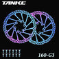 Bike Disc Brake Rotor Disc Brake 2 Piece with 12 Bolts for Road Bike MTB BMX Floating disc Stainless Steel 160-G3 colorful 2pc