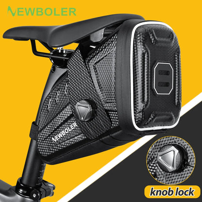 NEWBOLER Waterproof Bicycle Saddle Bag MTB Road Bike Saddlebags Reflective Striped Bicycle Tool Bag MTB Bike Bag Accessories