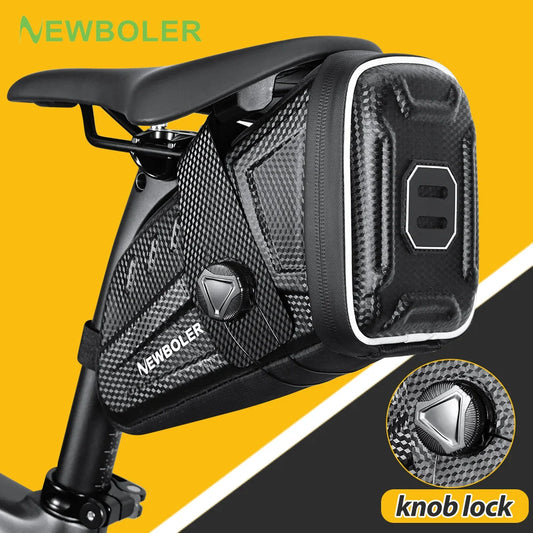 NEWBOLER Waterproof Bicycle Saddle Bag MTB Road Bike Saddlebags Reflective Striped Bicycle Tool Bag MTB Bike Bag Accessories